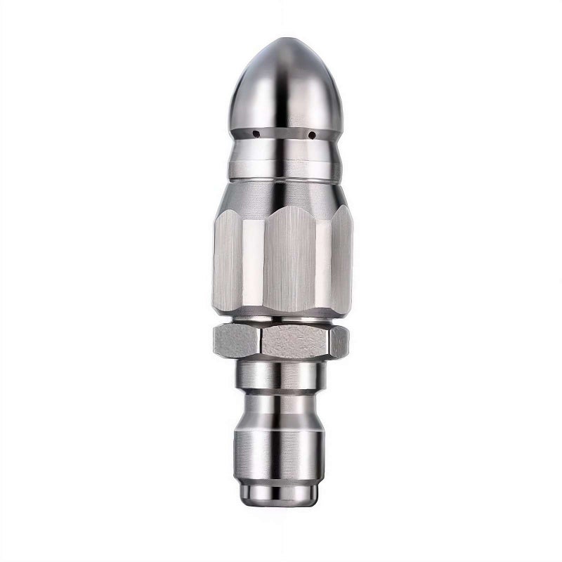 Sewer Jetter Nozzle, Universal 1/4'' Quick Connect High Pressure Drain Jetter Hose Nozzle for Maintaining Clear Drainage Systems - Image 1